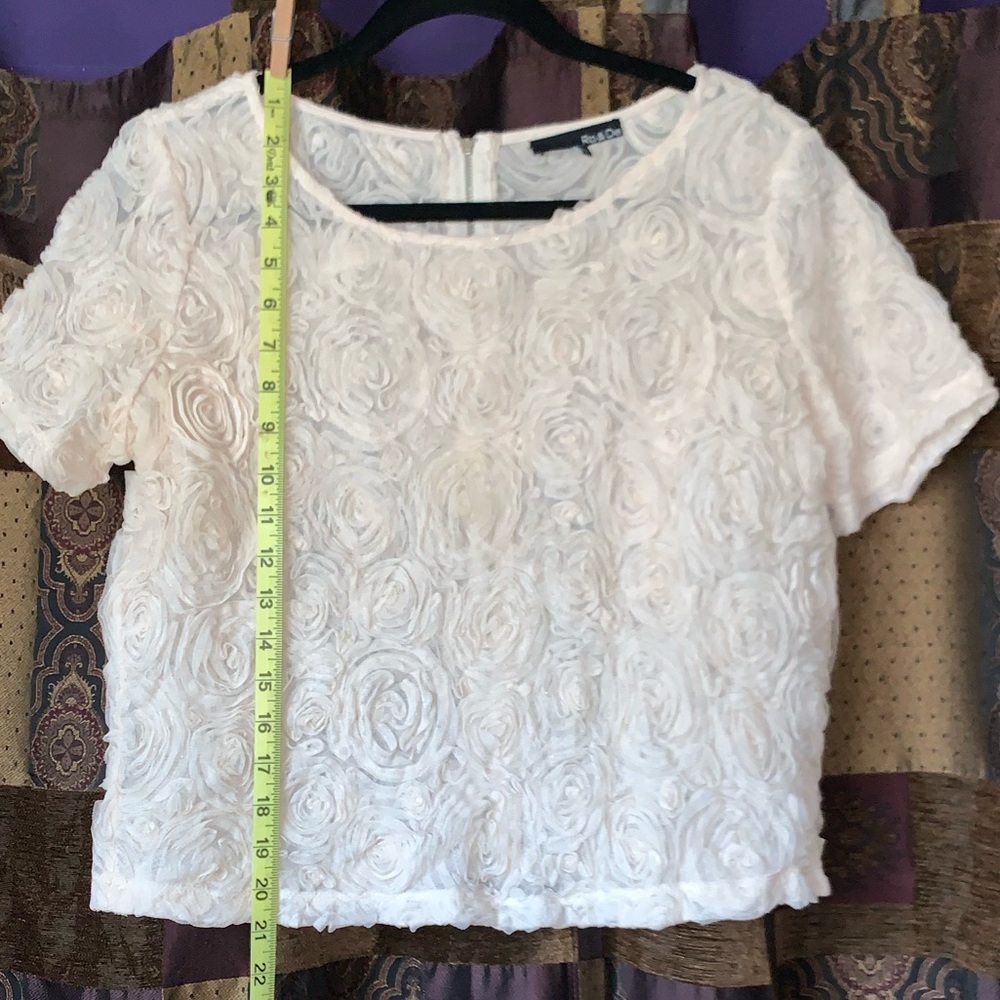 Ivory Roses Top - Picture 3 of 6